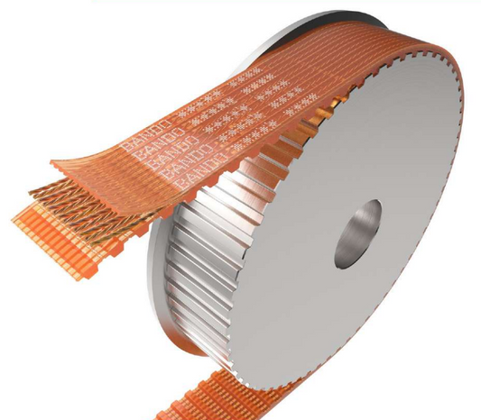 Nueva gama de correas sícronas PU con cables de tracción de fibra de vidrio