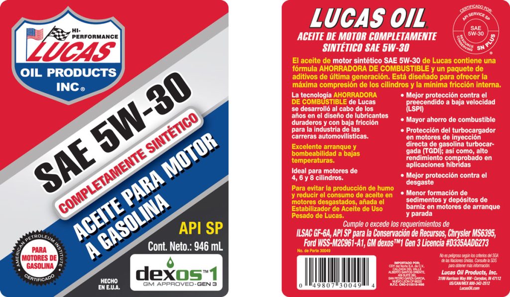 Aceites para Motor Sintéticos