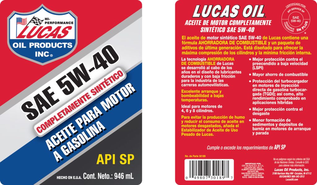 Aceites para Motor Sintéticos