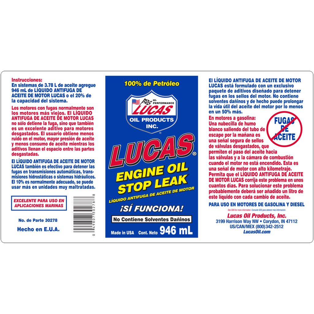 Sellador de Fugas de Aceite para Motor