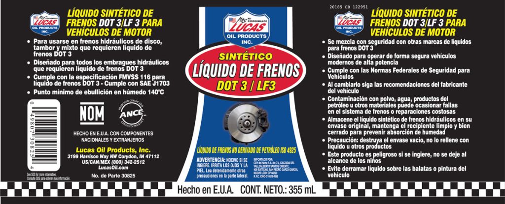 Líquido de Frenos Sintético DOT 3