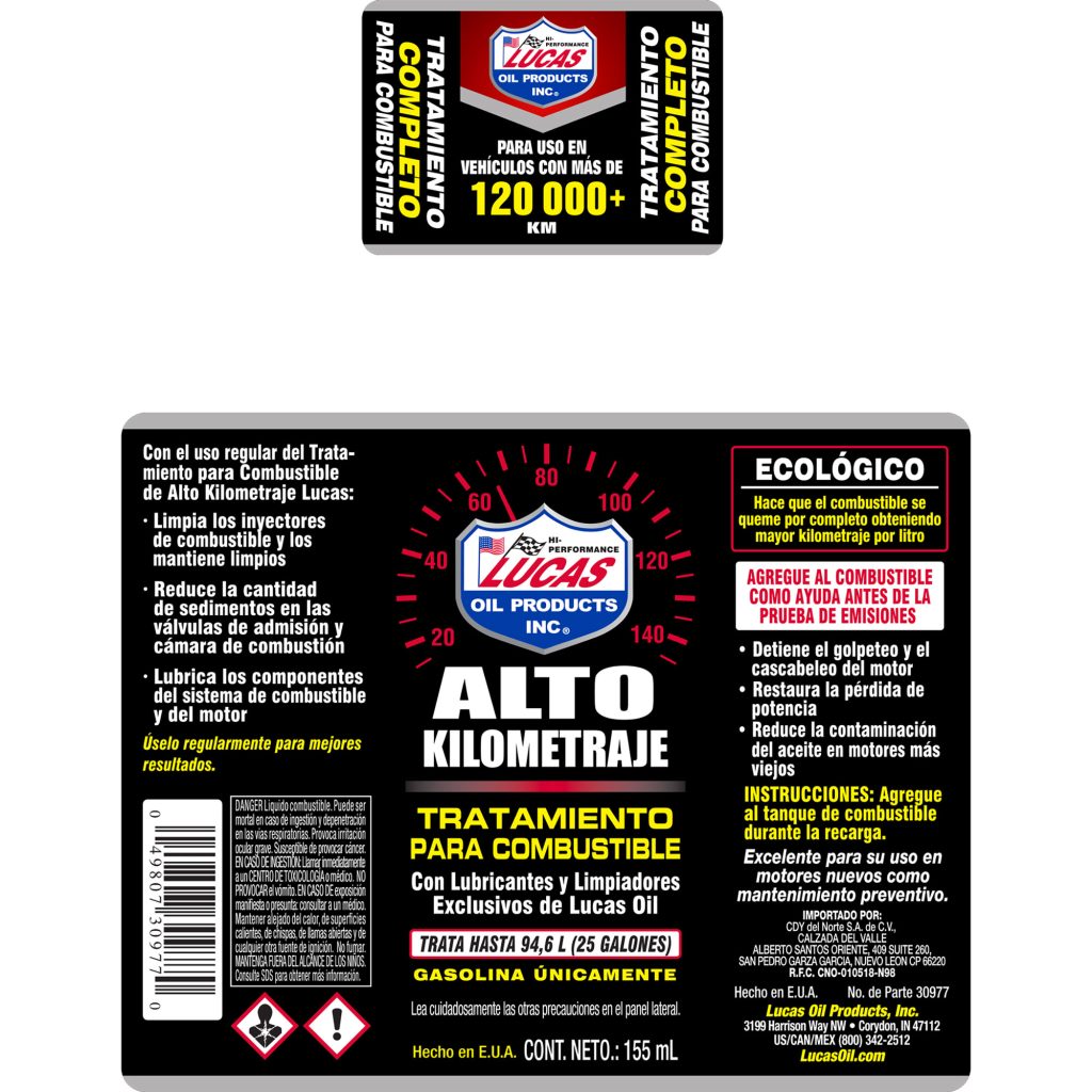 Tratamiento para Combustible de Alto Kilometraje