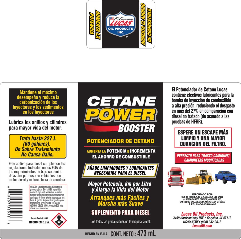 Reforzador de Potencia de Cetano