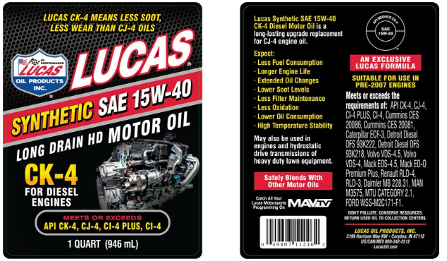 Aceite para Motor Diésel CK-4