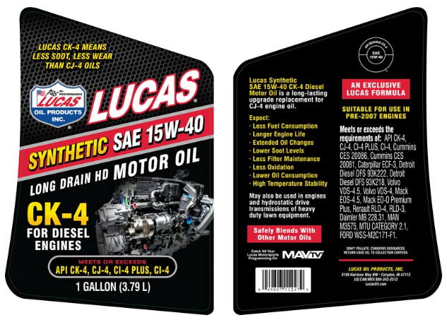 Aceite para Motor Diésel CK-4