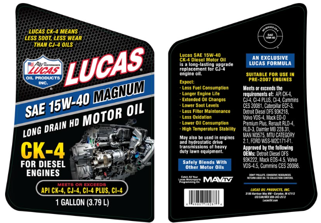 Aceite para Motor Diésel CK-4