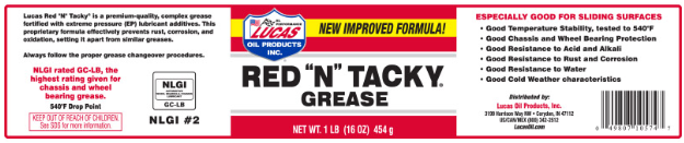 Grasa Red “N” Tacky