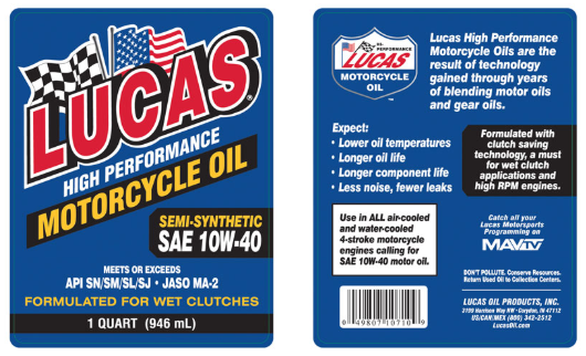 ACEITES DE ALTO RENDIMIENTO PARA MOTOCICLETAS
