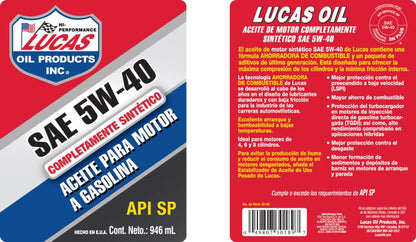 Aceites para Motor Sintéticos