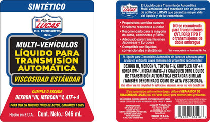 Líquido Sintético para Transmisión Automática (ATF) Multivehículo