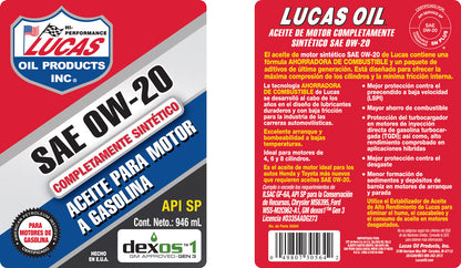 Aceites para Motor Sintéticos