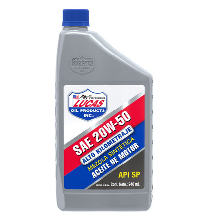 Aceites de Mezcla Sintética para Motores de Alto Kilometraje