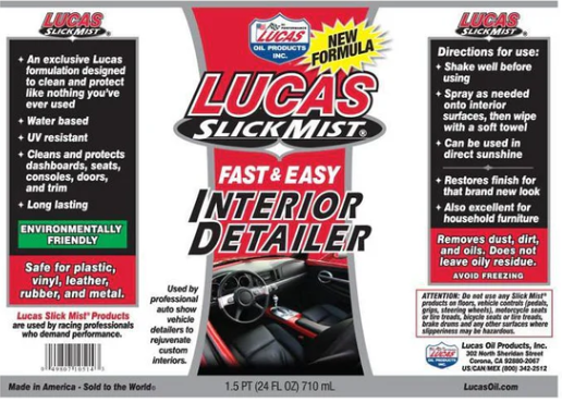 DETALLADOR DE INTERIORES SLICK MIST