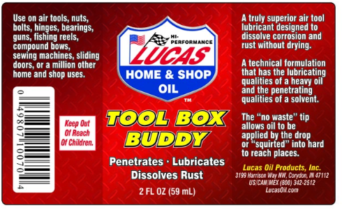Air Tool Lubricant and Tool Box Buddy