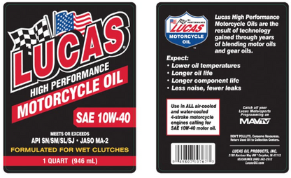 ACEITES DE ALTO RENDIMIENTO PARA MOTOCICLETAS